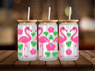Tropical Flamingos 16 Oz Wrap