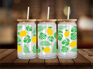 Tropical Lemons 16 Oz Wrap