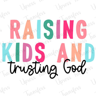 Trusting God Multicolored Script