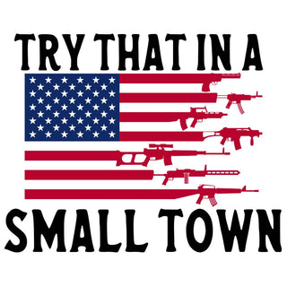 In Small Town Flag