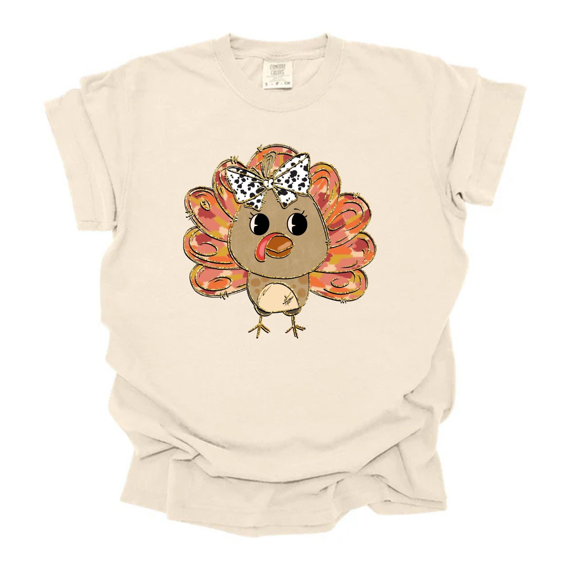 Turkey Glitter Outline