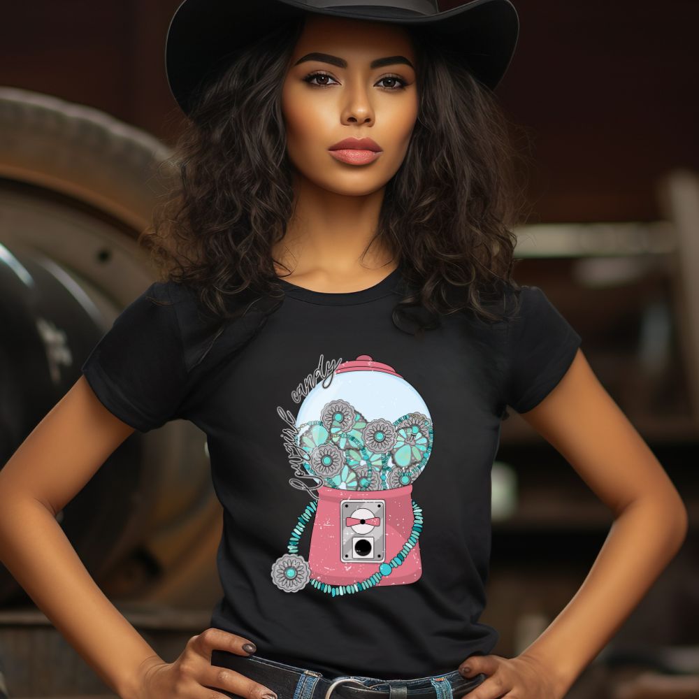 Turquoise Candy Machine Distressed