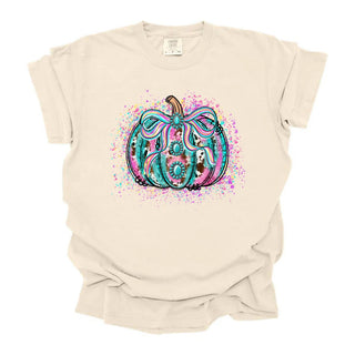Turquoise Splatter Pumpkin