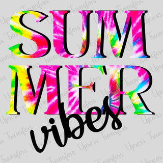 Tye Dye Summer Vibes Neon