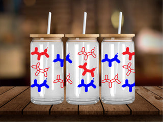 USA Balloon Dogs 16 Oz Wrap