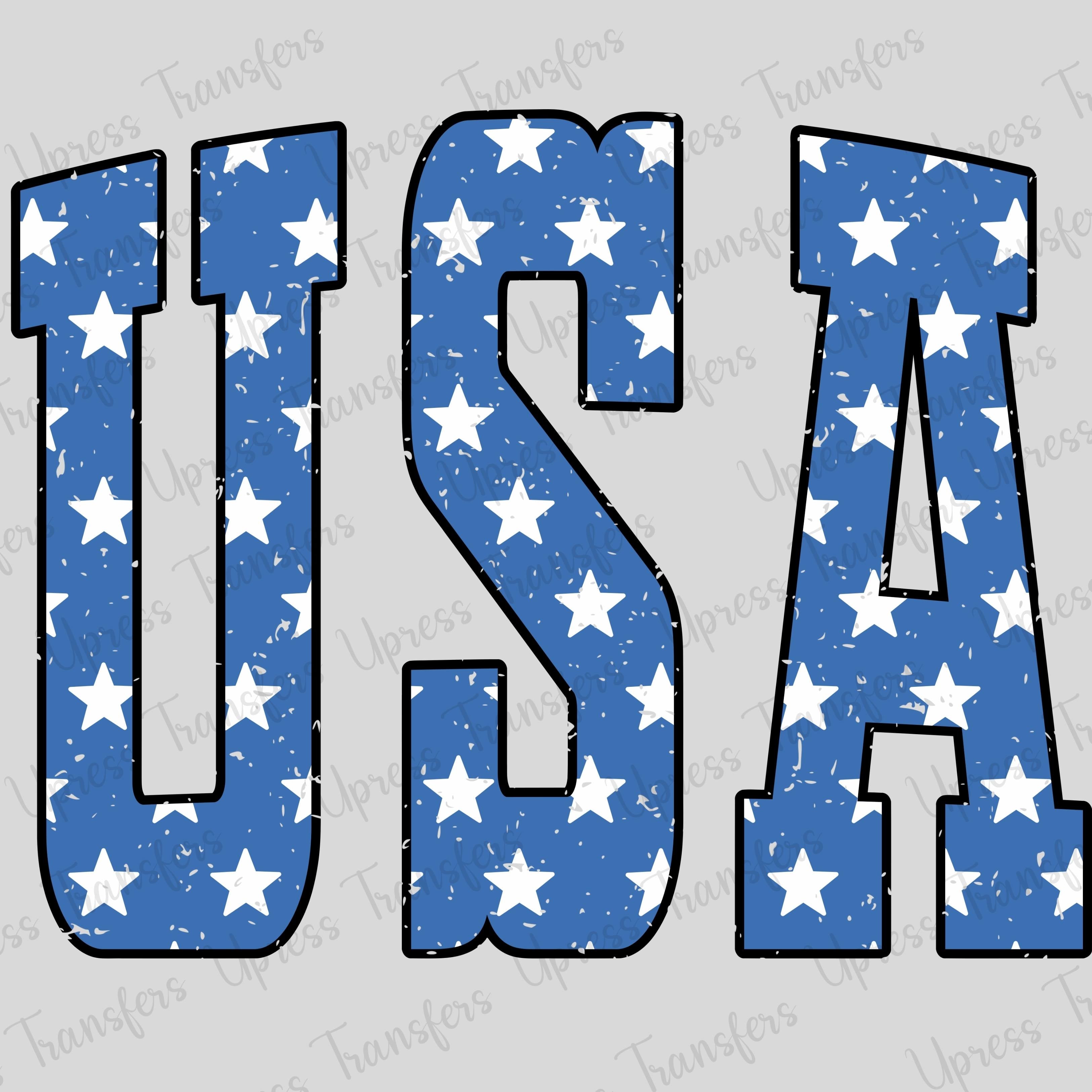 USA Blue And Stars