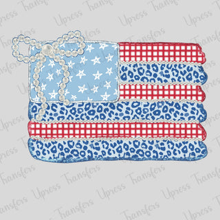 USA Blue Cheetah Flag