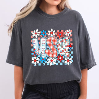 USA Cute Patterned Letters