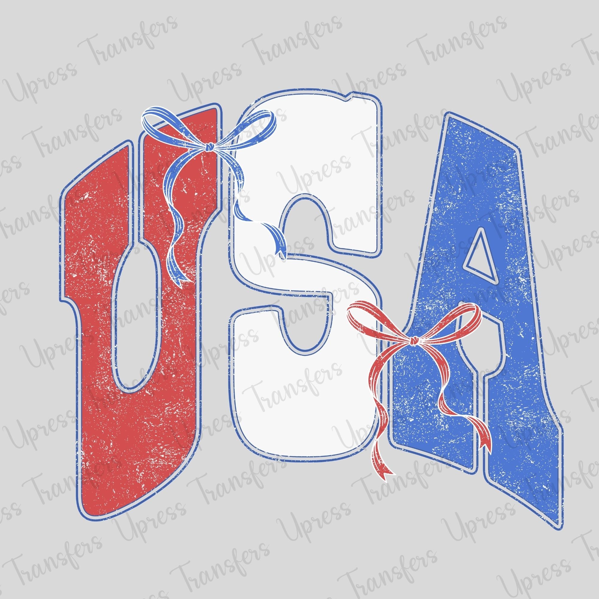 USA Distressed with Bows