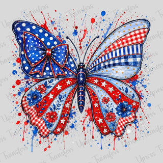USA Splatter Butterfly