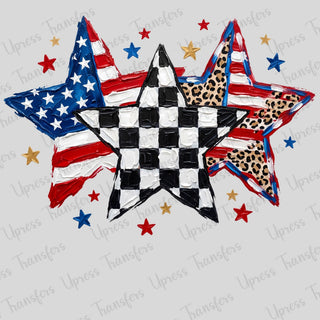 USA Stars Oil Paint