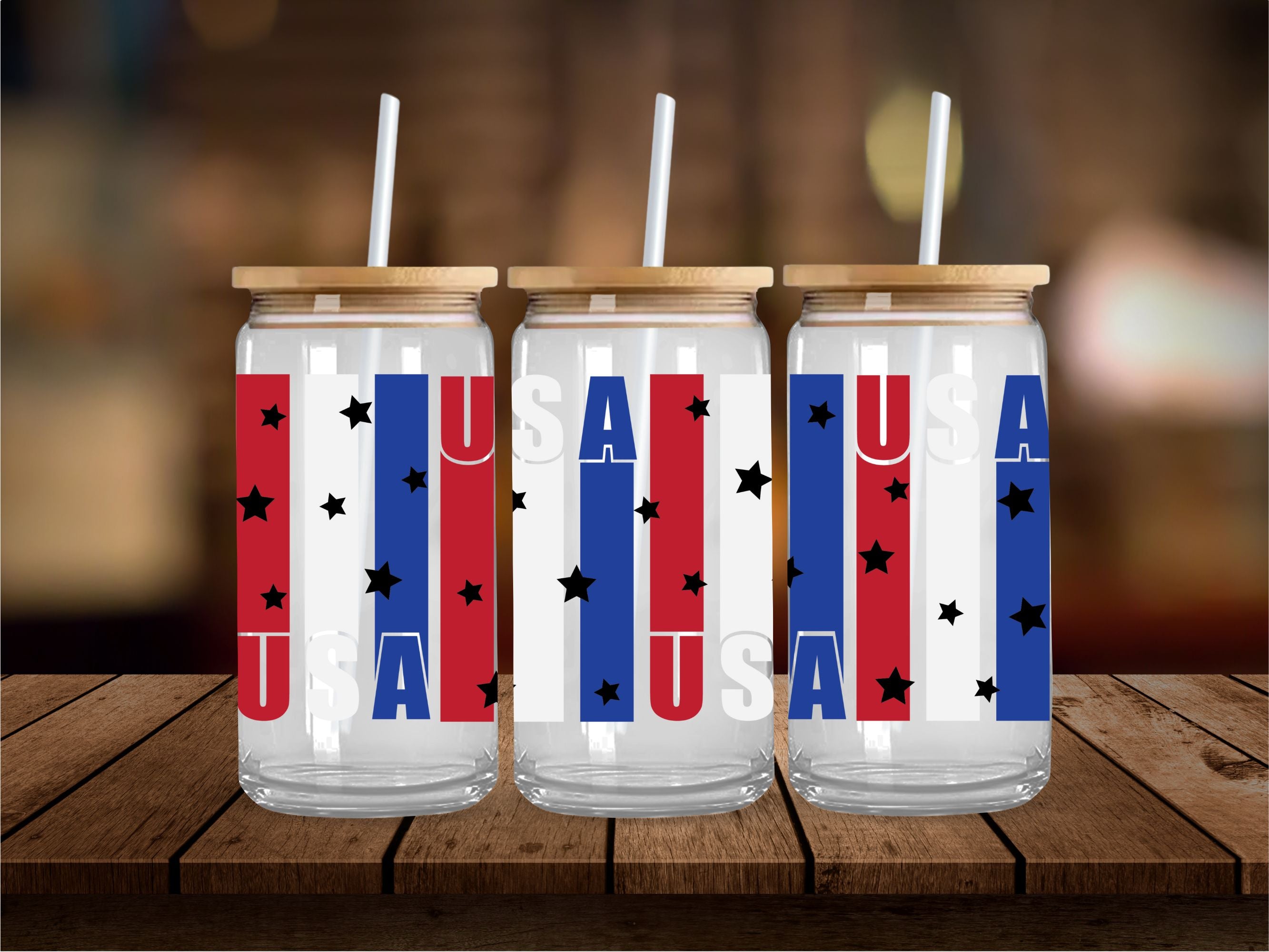 USA Stripes 16 Oz Wrap