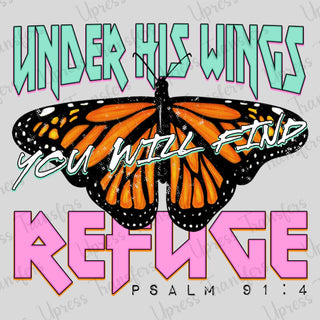 Under His Wings Vibrant Butterfly