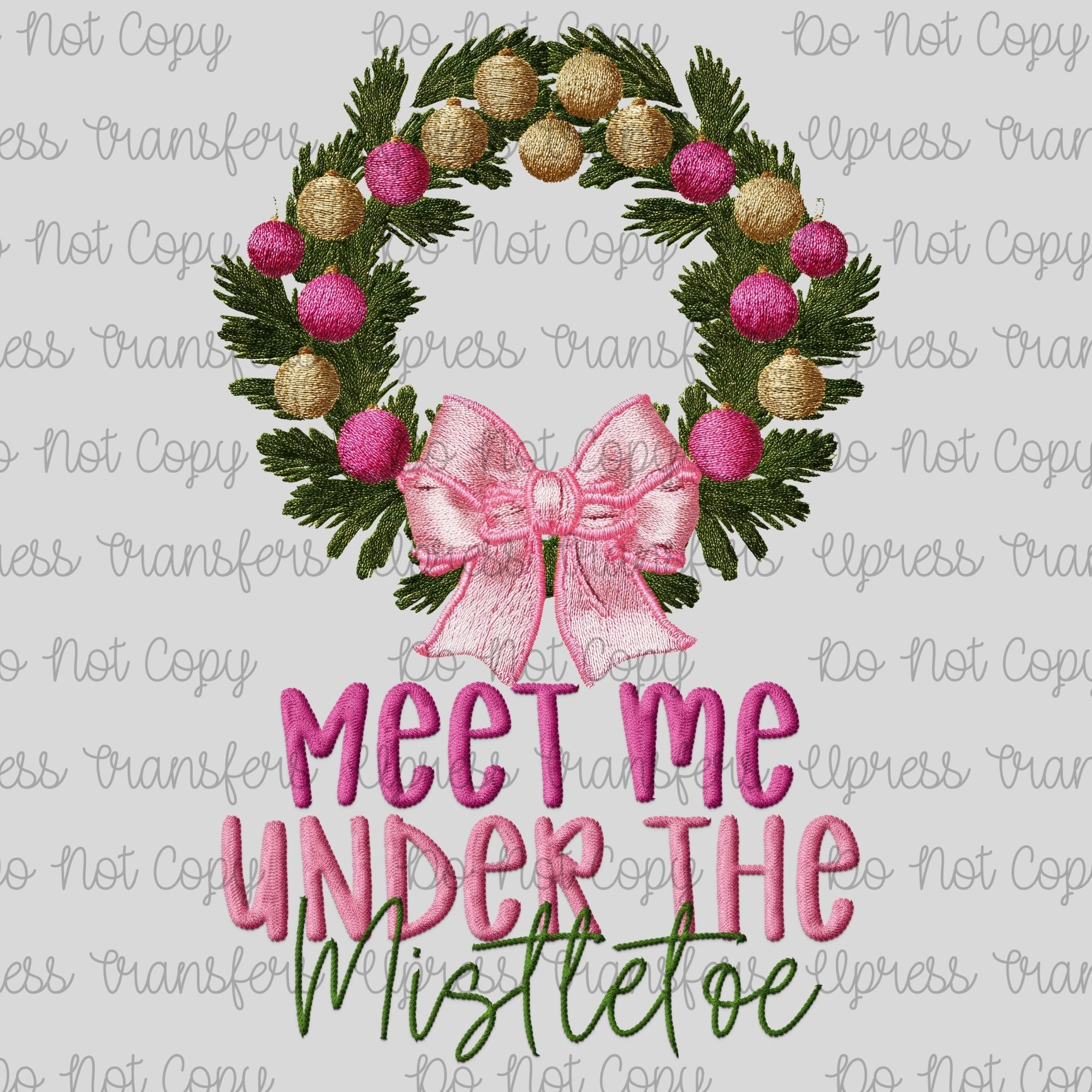 Under The Mistletoe Embossed