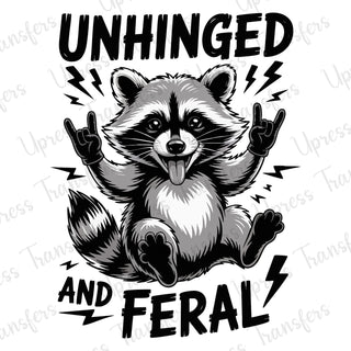 Unhinged and Feral Rockin Raccoon