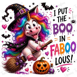 Unicorn Boo Fabooo