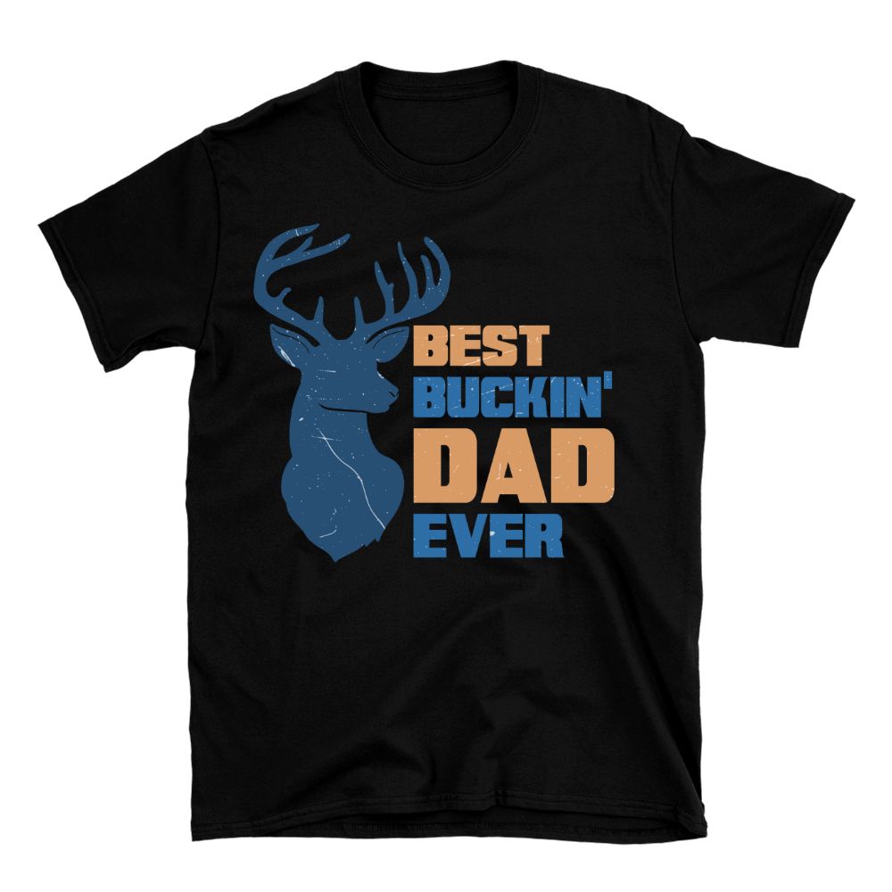 Best Bucking Dad Blue