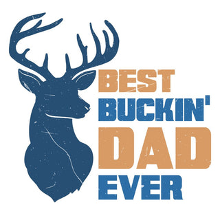 Best Bucking Dad Blue