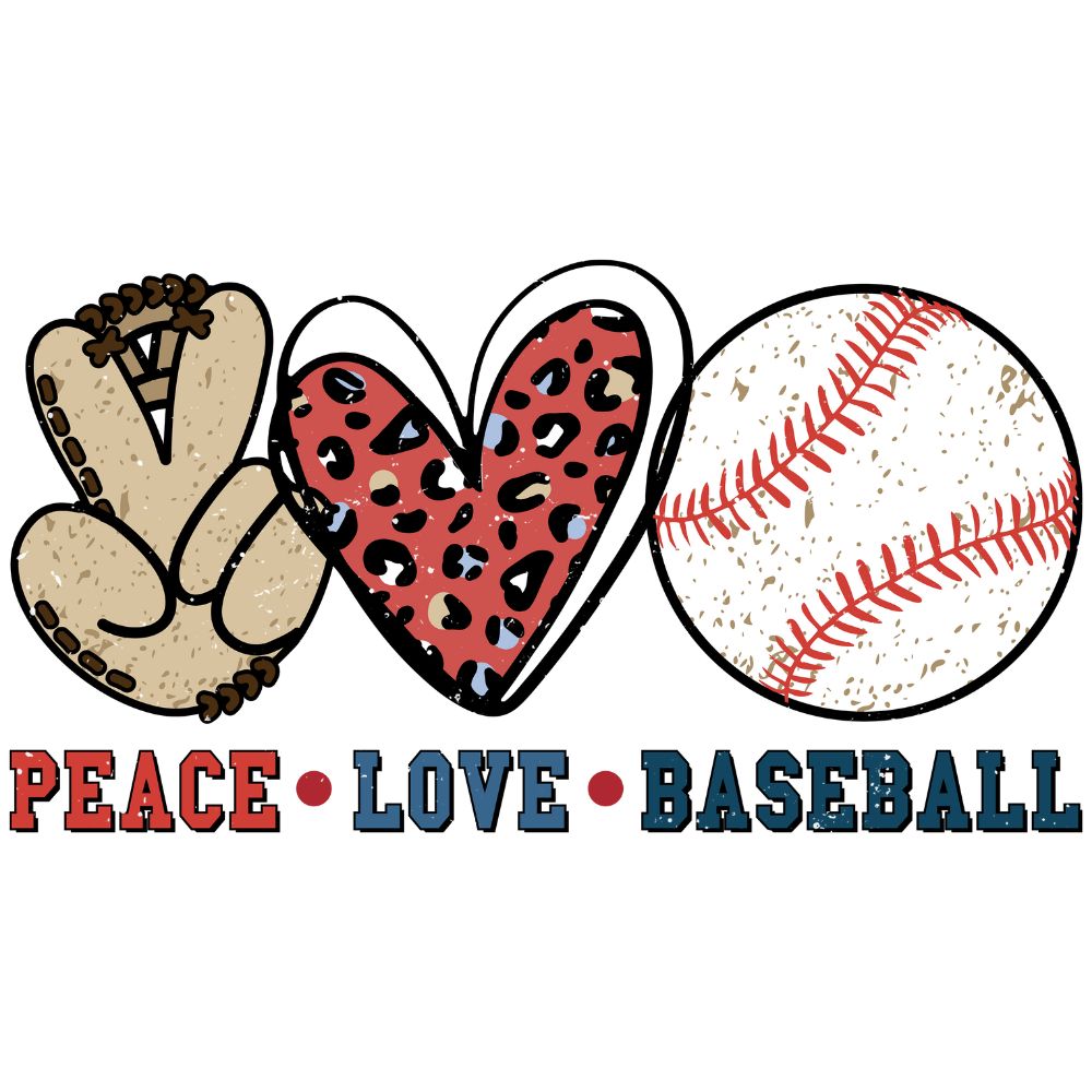 Peace Love Baseball