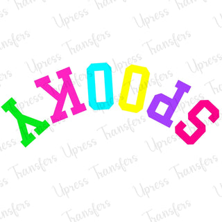 Upside Down Multicolored Spooky