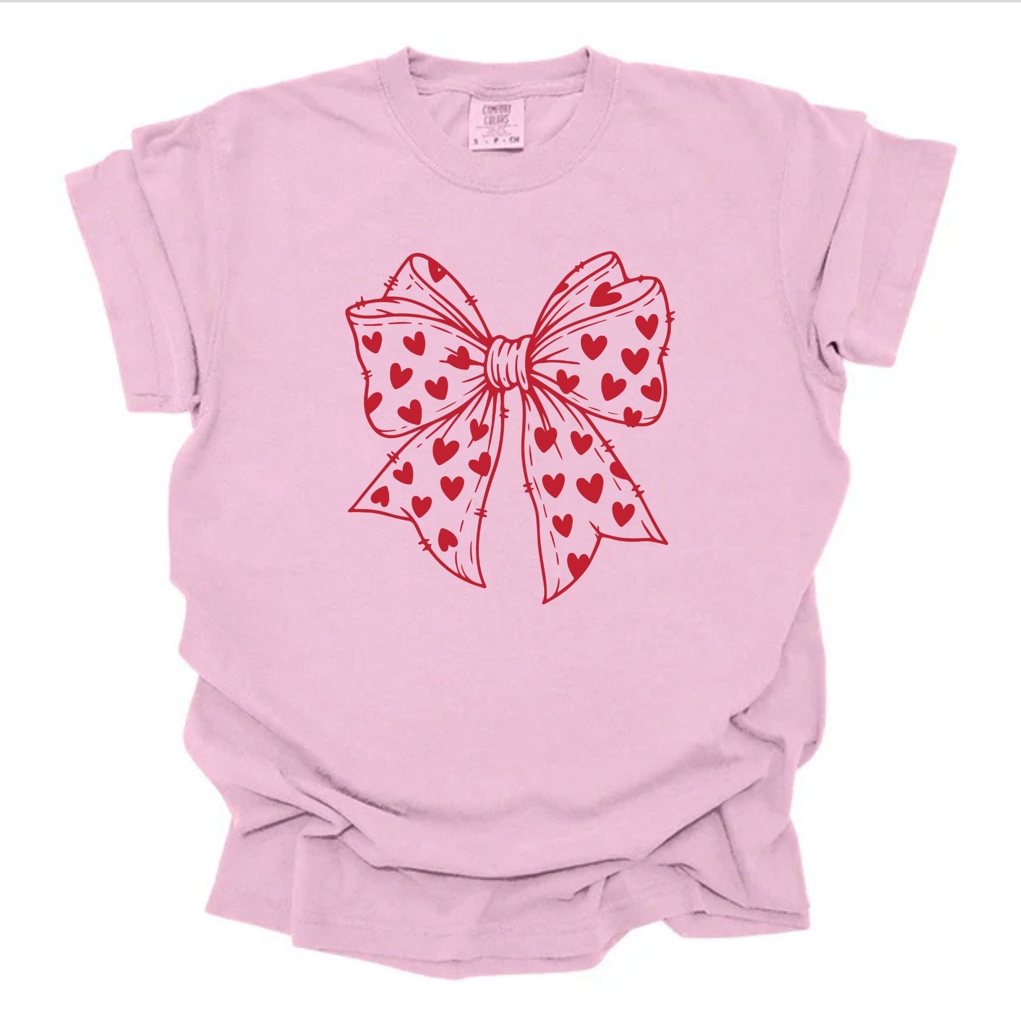 Valentine Bow Red Hearts