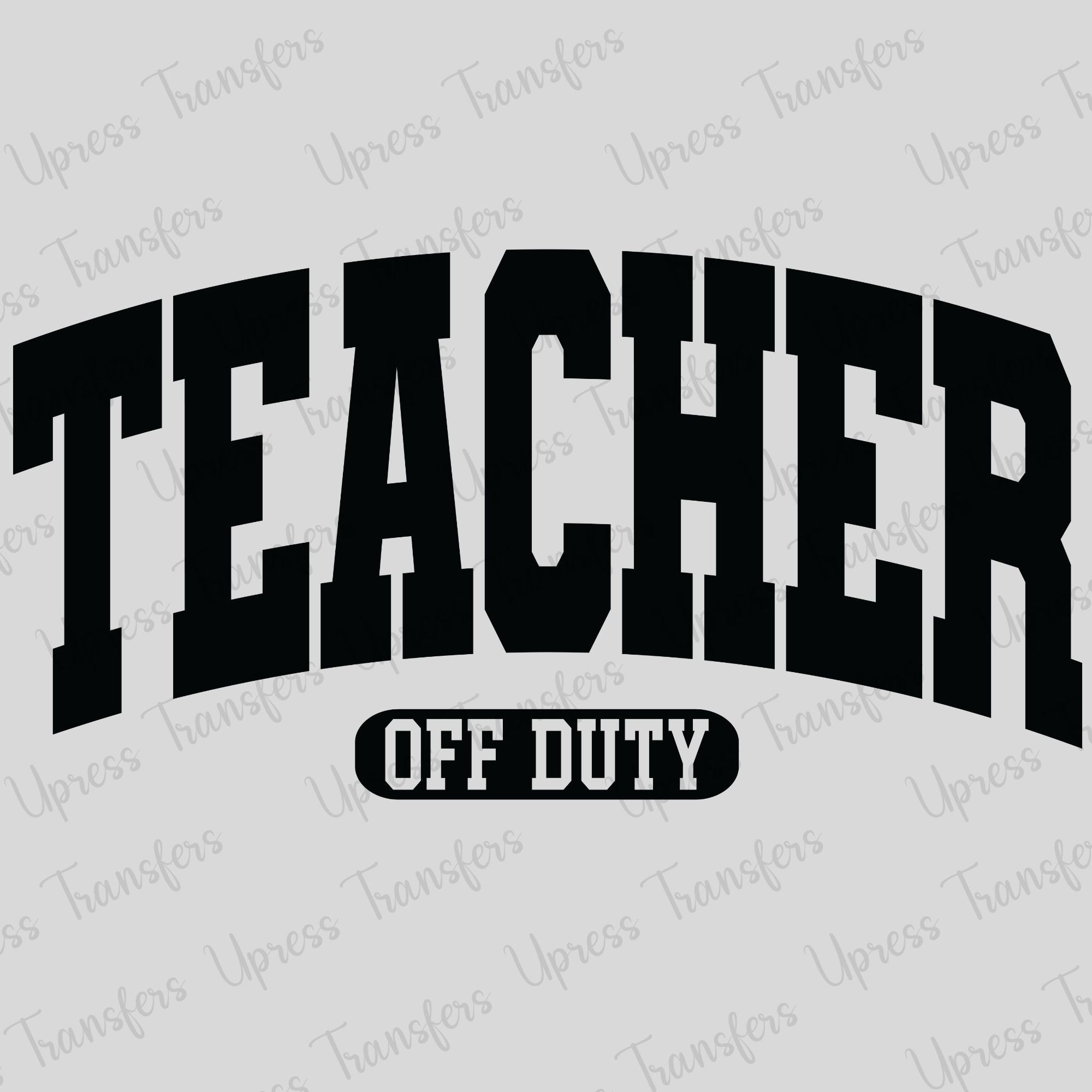 Varsity Teacher Off Duty