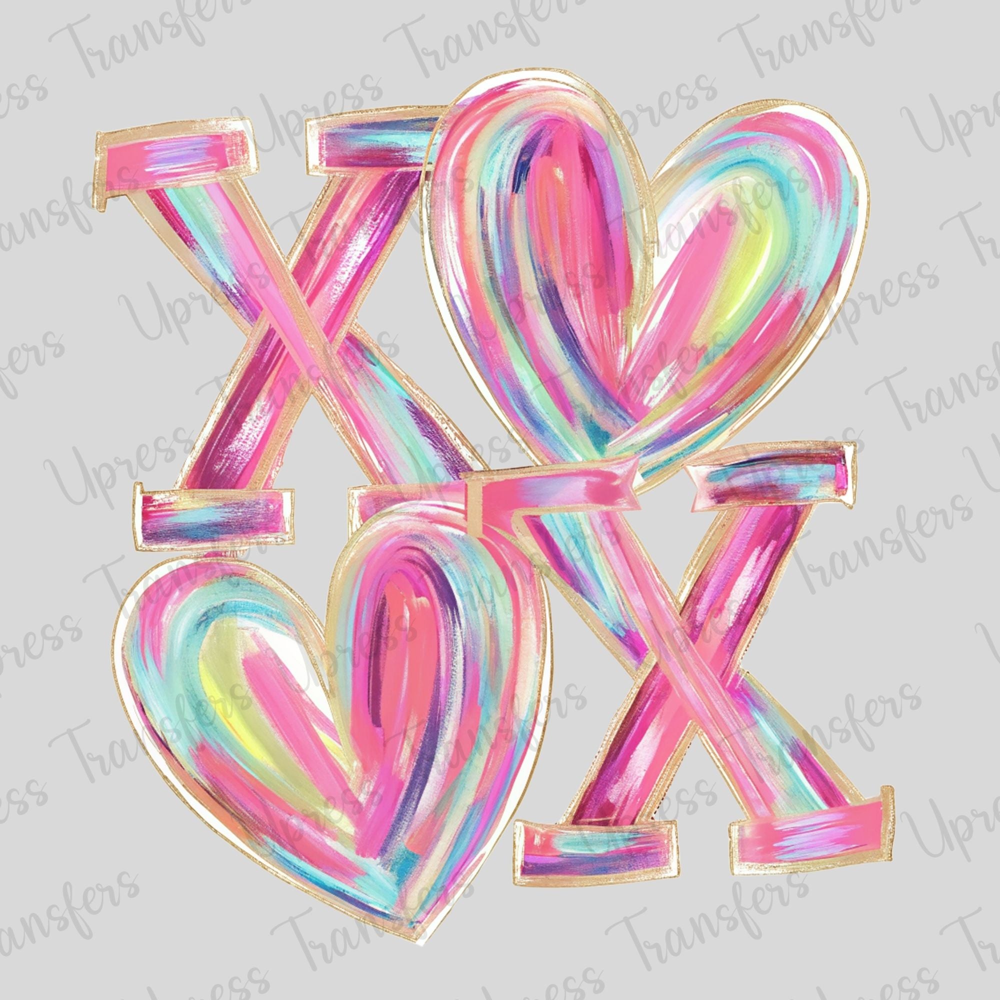 Vibrant Brushstroke XOXO