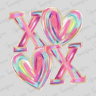 Vibrant Brushstroke XOXO