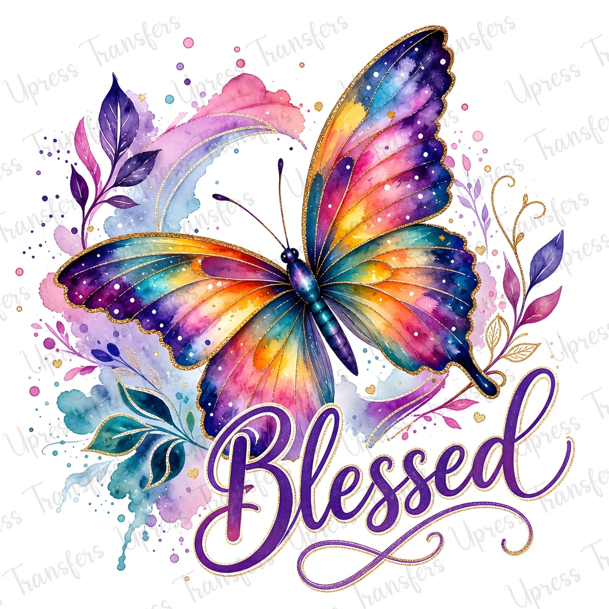 Vibrant Butterfly Blessed