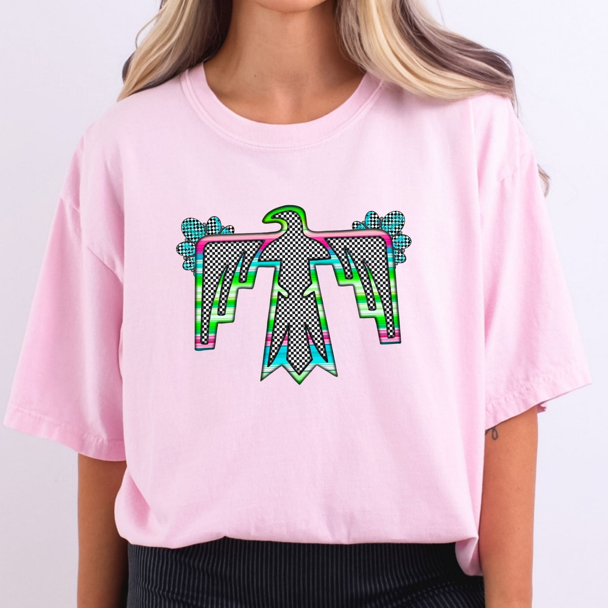 Vibrant Checkered Bird