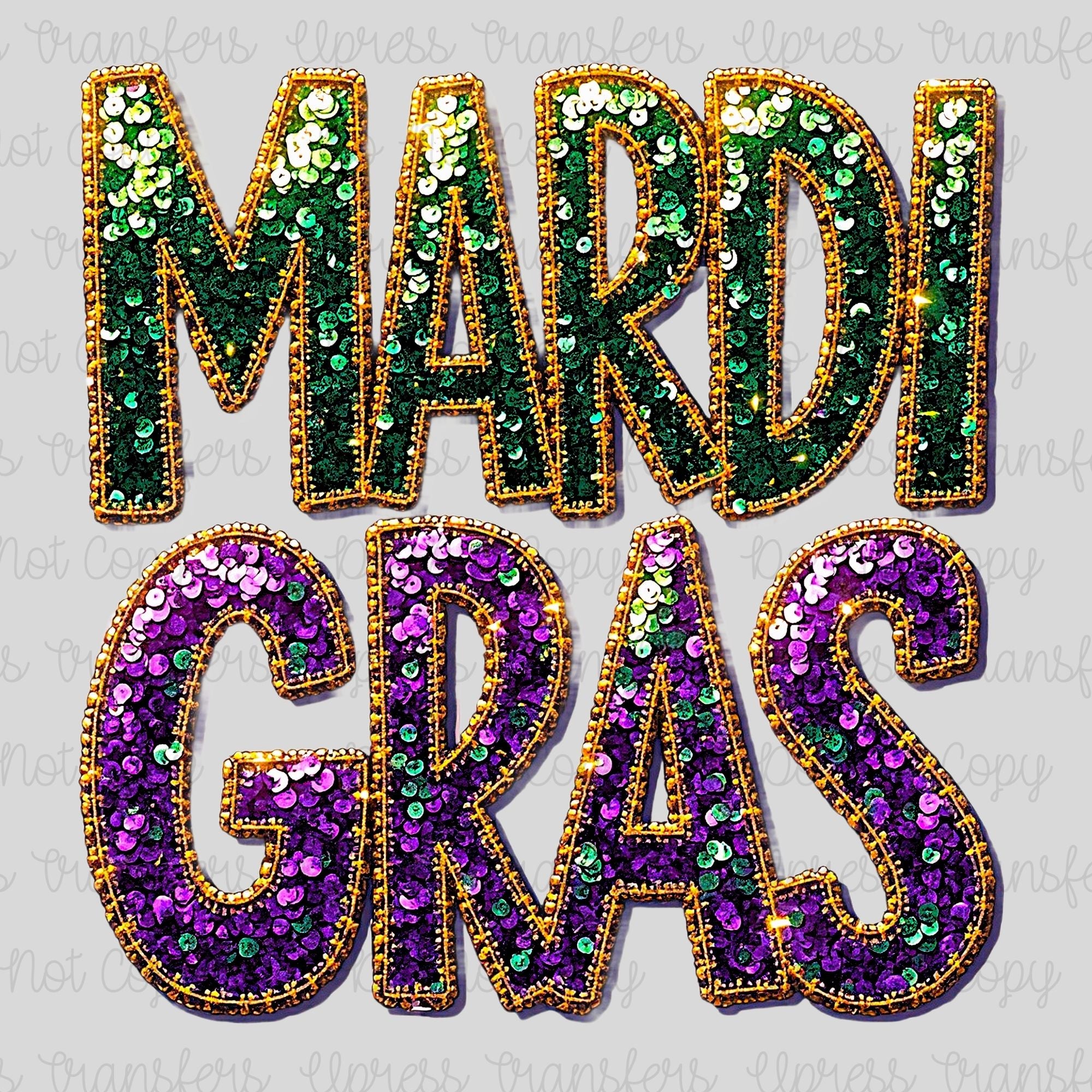 Vibrant Faux Sequins Mardi