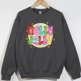 Vibrant Neon Holly Jolly Circle