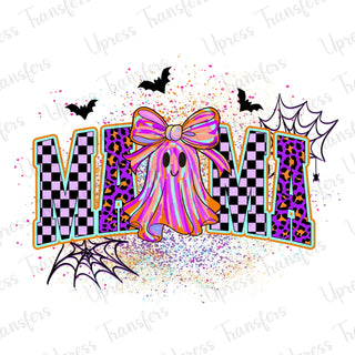 Vibrant Neon Purple Ghost Mama