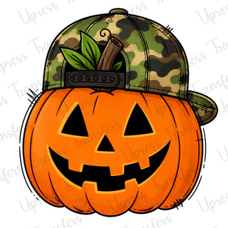 Vibrant Orange Pumpkin With Hat