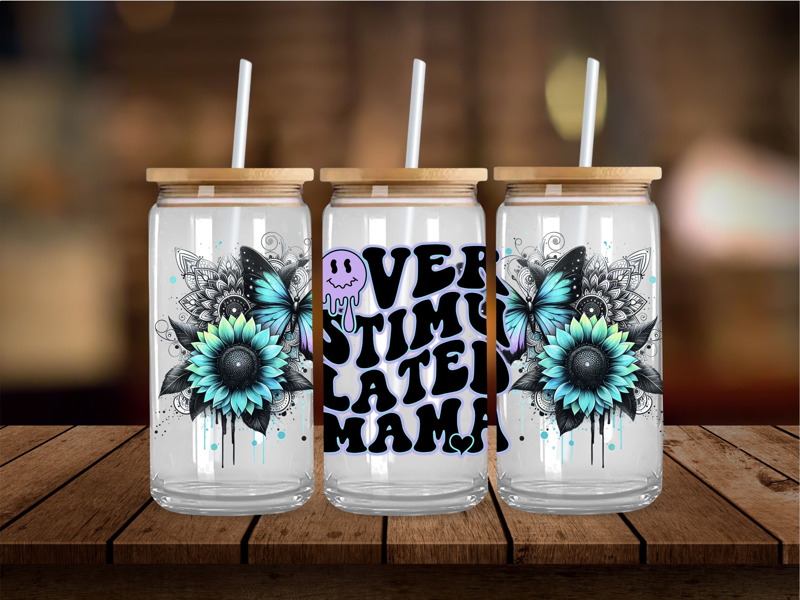 Vibrant Over Stimulated Mama 16 Oz Wrap