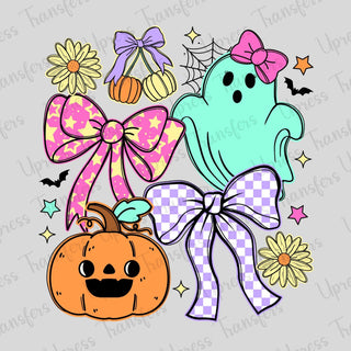 Vibrant Pastel Halloween Collage Cutesy