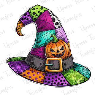 Vibrant Patterned Witches Hat
