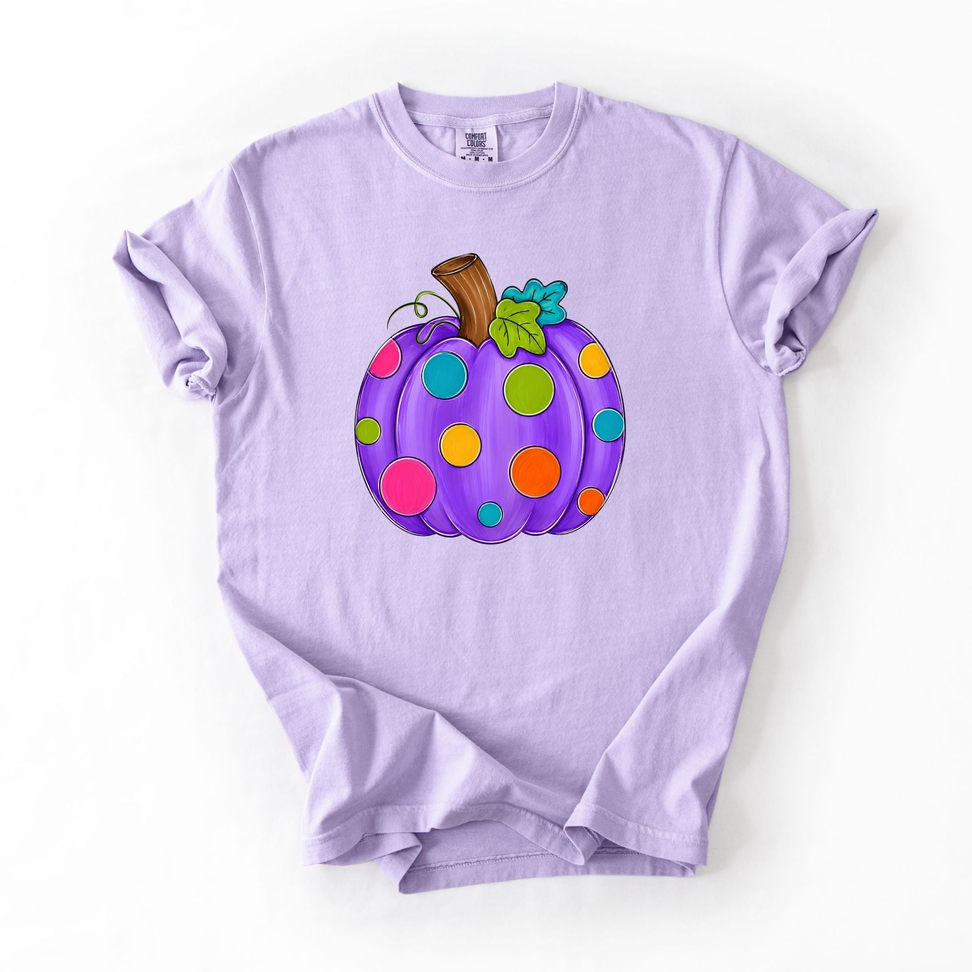 Vibrant Polka Dotted Pumpkin