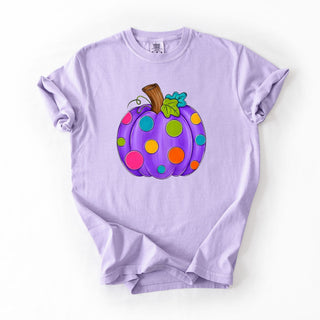 Vibrant Polka Dotted Pumpkin