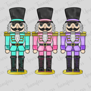 Vibrant Poppy Nutcracker Trio