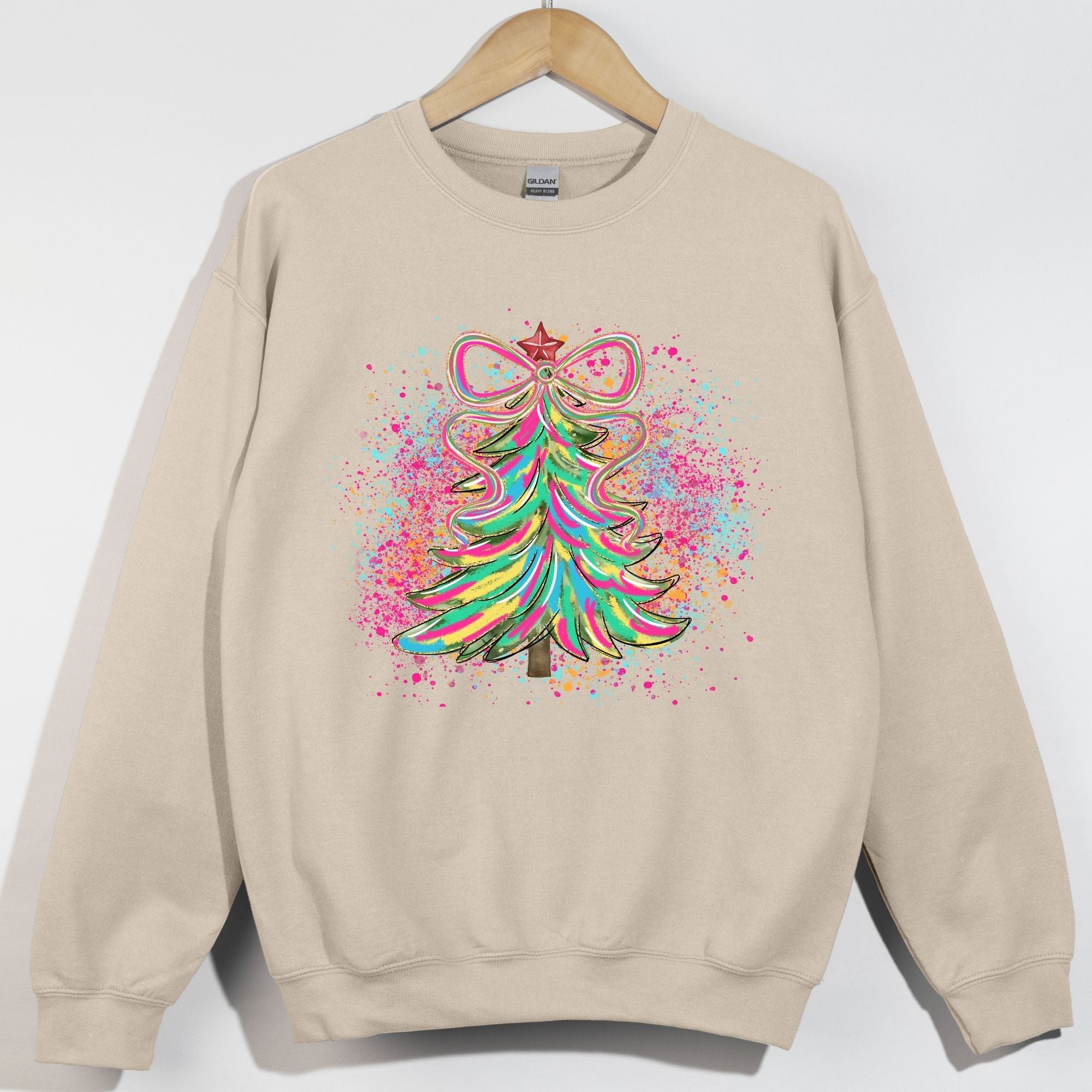 Vibrant Splatter Christmas Tree