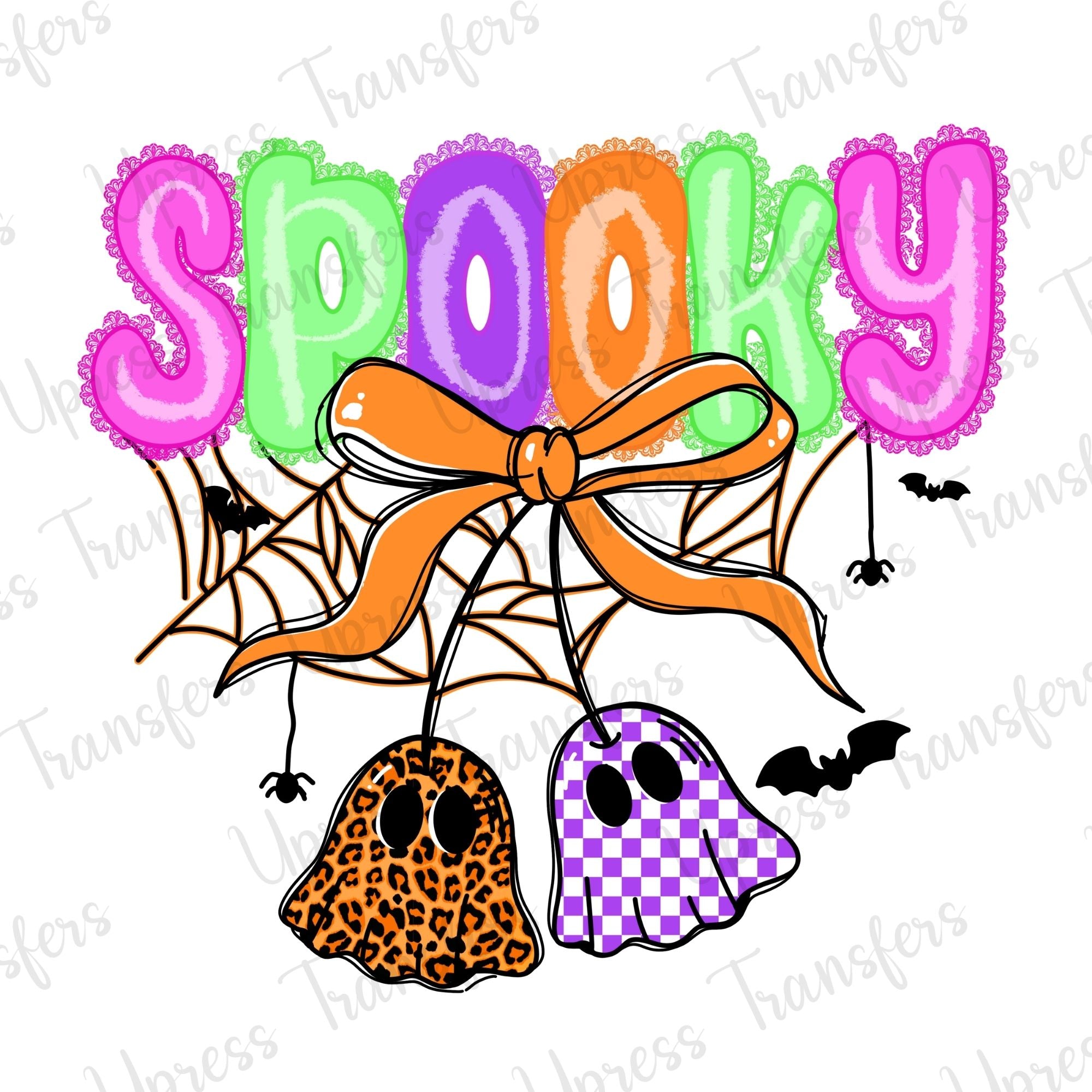 Vibrant Spooky Trendy Ghosts
