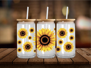 Vibrant Sunflowers 16 Oz Wrap