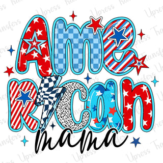 Vibrant Trendy American Mama