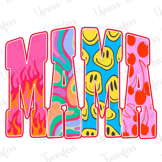 Vibrant Trendy Trippy Patterns Mama