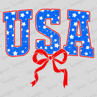 Vibrant USA Stars Bow
