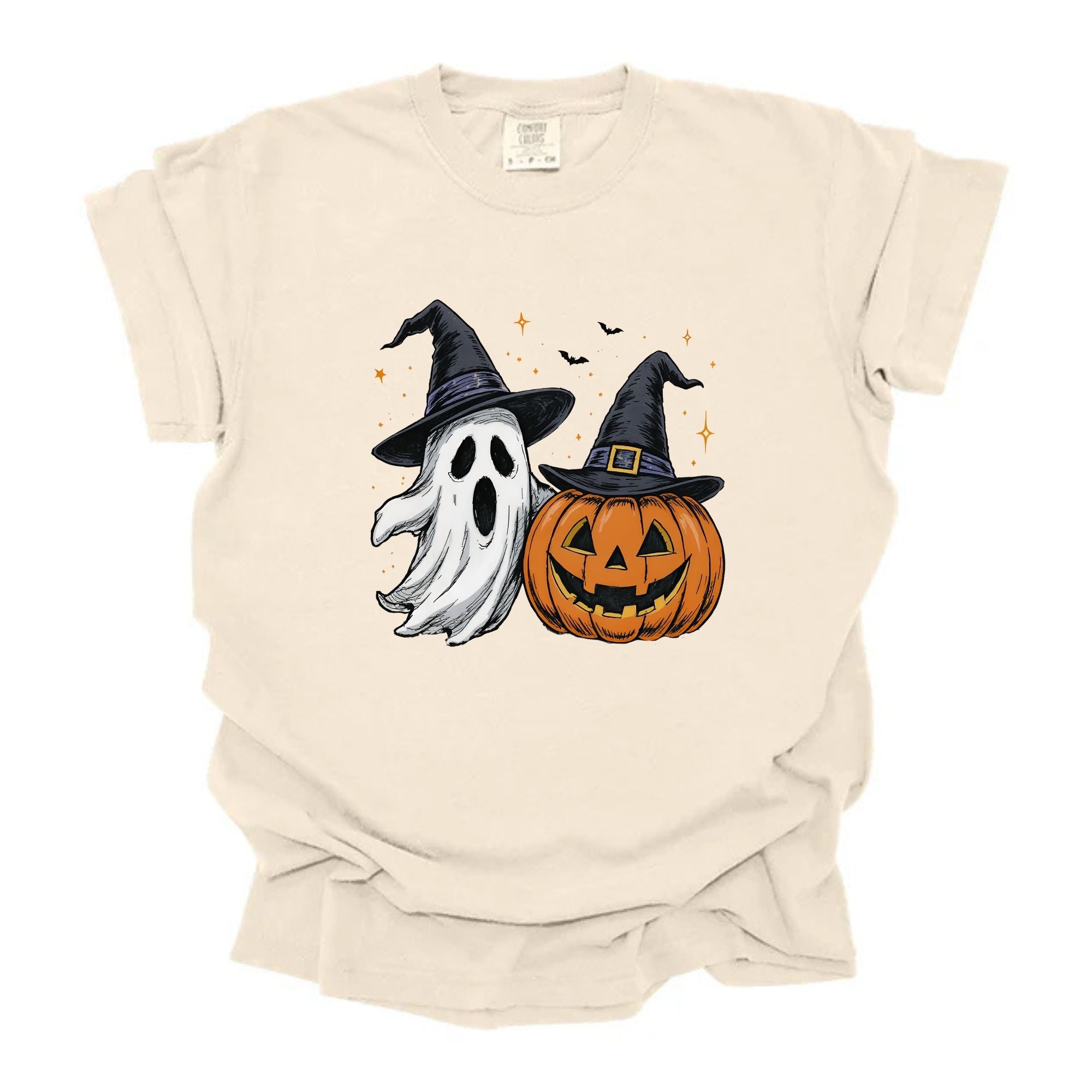 Vintage Ghost and Pumpkin Duo