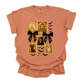 Vintage Halloween Stamps and Bats