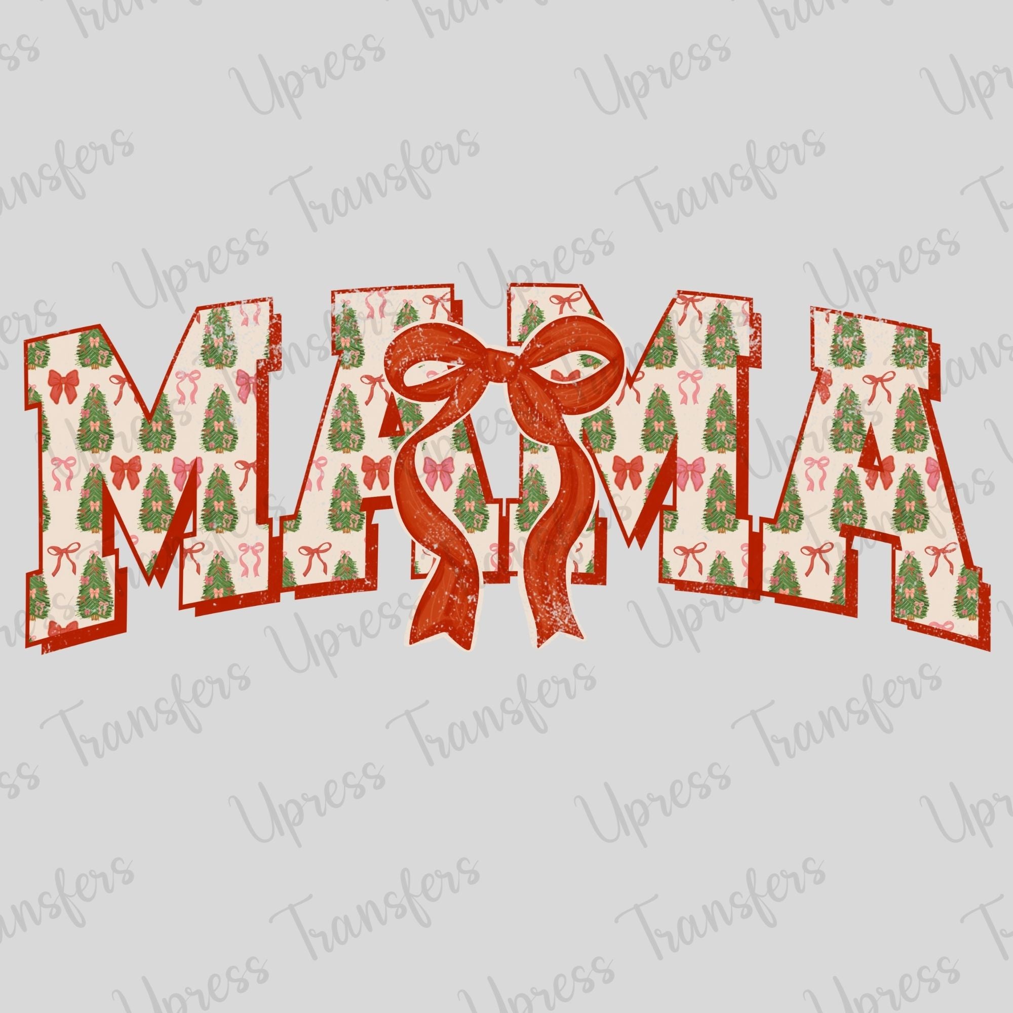 Vintage Mama Christmas Tree Print