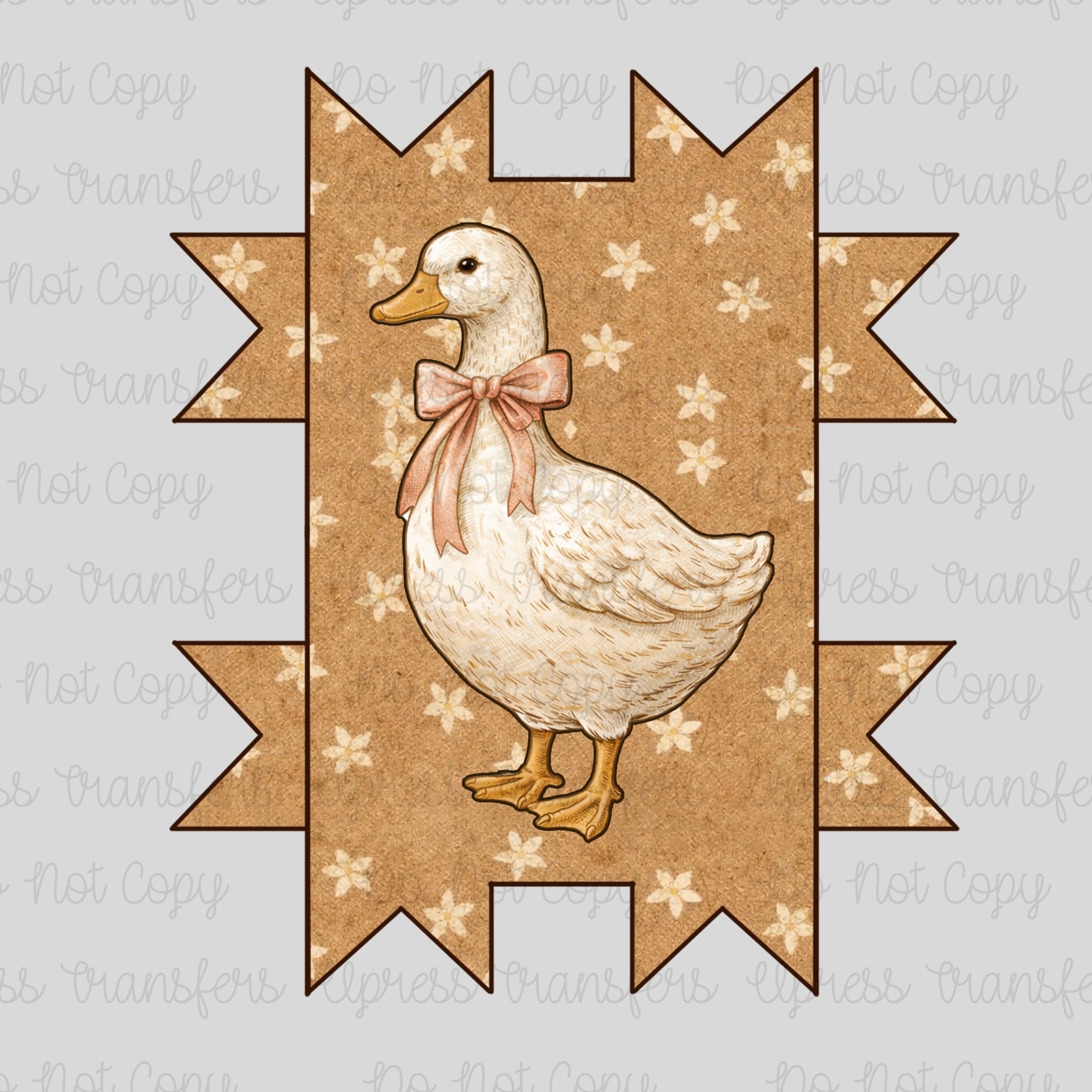 Vintage Pattern Duck
